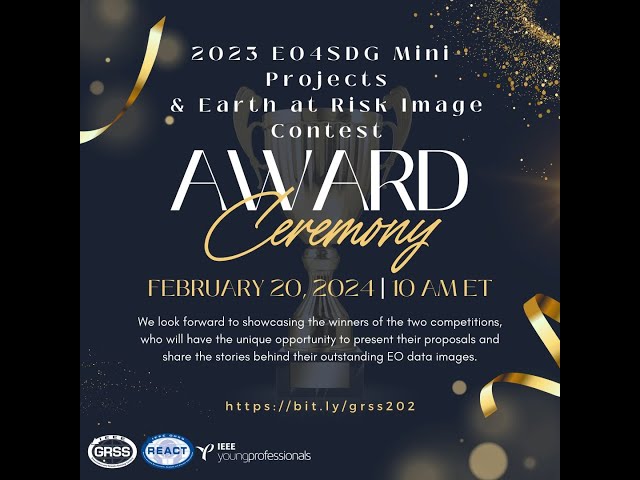 EO4SDG Mini Projects and Earth at Risk Image Contest 2023 Award Ceremony