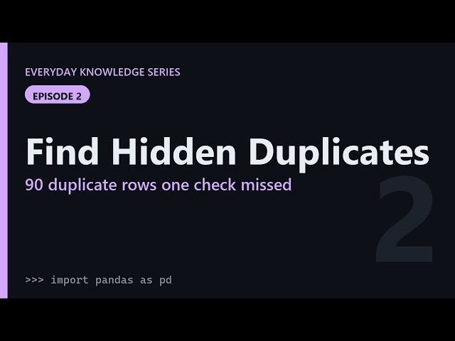 Find Hidden Duplicate Records in Python (Data Migration #2)