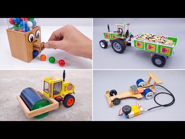 **I Built 4 INSANE Mini Machines Using Matchboxes! 🤯🔥