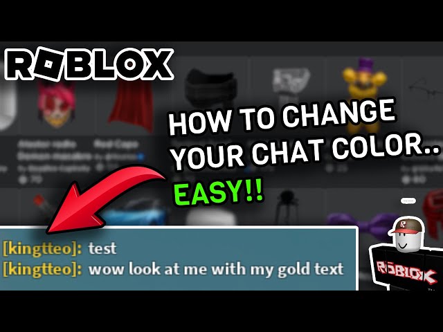 How To Change Roblox Chat Name Tag Color (EASY 2024)
