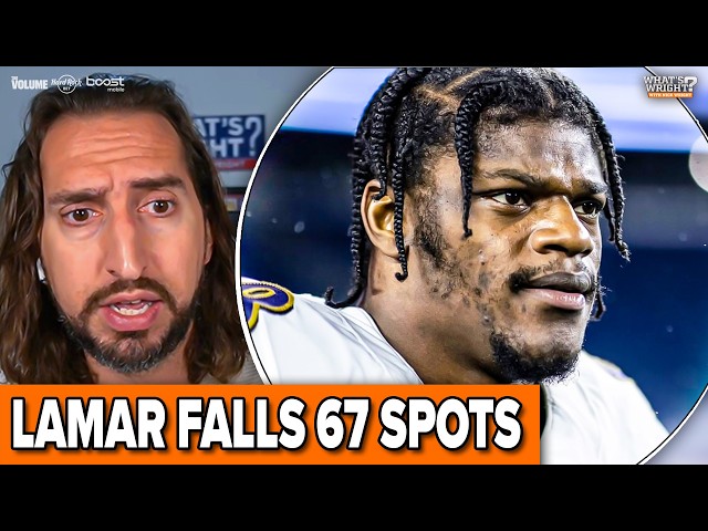 Nick Wright REACTS to Lamar Jackson's SHOCKING FALL in NFL Top 100