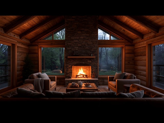 🕯️ Put This Cozy Living Room Ambiance on to Study, Smooth Saxophone and Crackling Fire Everyday Use