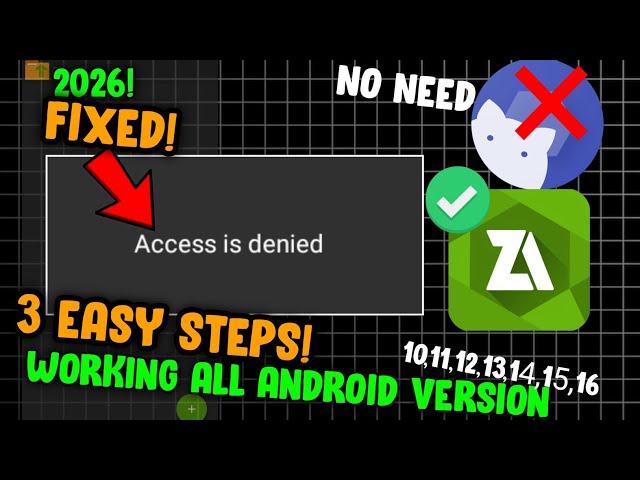 How to fix Access Denied Zarchiver (No Shizuku app) Working all android| Tagalog Tutorial|Proff.Cj