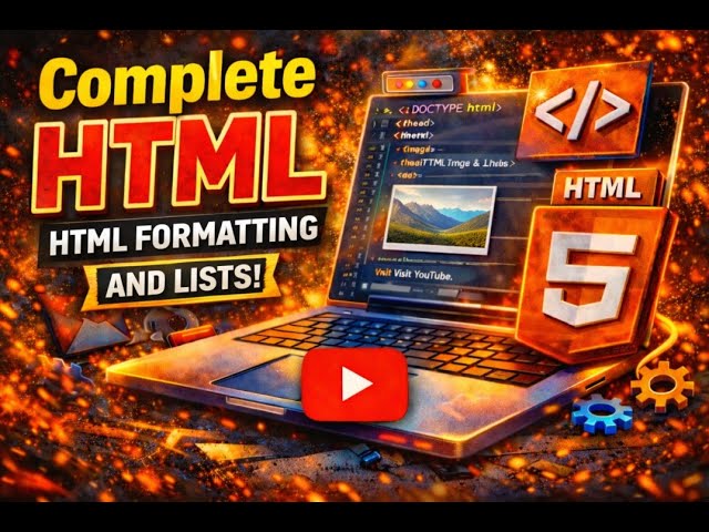 HTML Formatting & Lists Explained | Bold, Italic, Semantic Tags (Part 2)