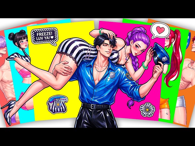 Freeze! I love you! 💖💜 HUNTRIX RUMI x SAJABOYS JINU - KPOP DEMON HUNTERS | Sticker Book DIY