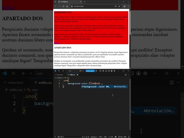 La propiedad de BACKGROUND-COLOR en CSS #tutorial #css