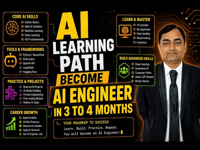 AI Engineer Roadmap 2026: How to Become an AI Engineer in 3–4 Months
