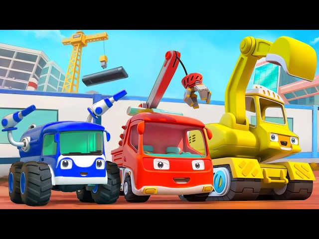 🔴LIVE | Construction Truck Song | Excavator, Crane truck | Kids Songs | BabyBus
