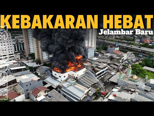 KEBAKARAN HEBAT di Jelambar Baru Jakarta Barat | POV : Fireman with DJI Action cam