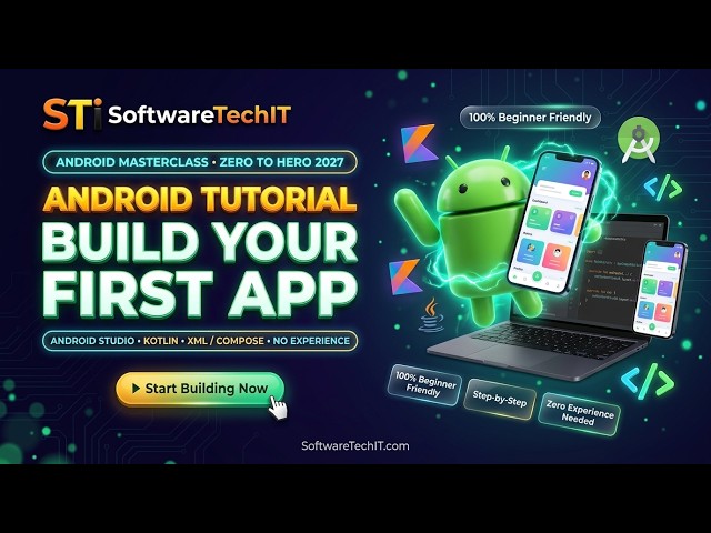 Android Tutorial for Beginners: Build Your First Android App Step by Step | Build Your First App