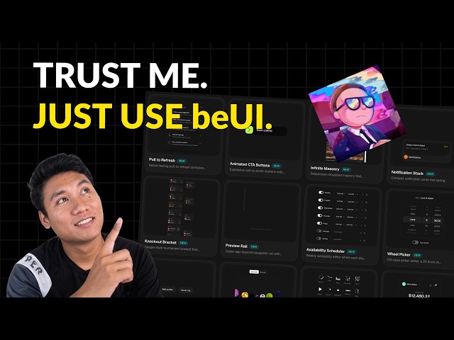 Just Use beUI — Build Better Animated UI Than Most Devs