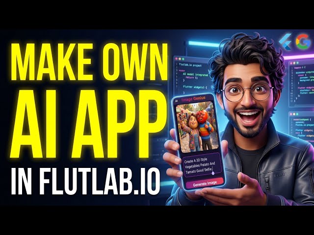 How to Make "AI Image Generator" App in Flutter | Google AI Studio & Back4App (10-Min Guide) 