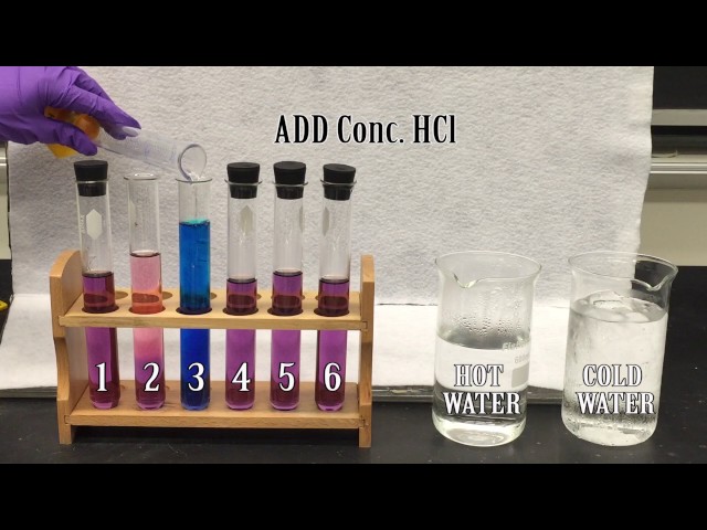 Cobalt Complexes (LeChatelier's Principle) (no audio)