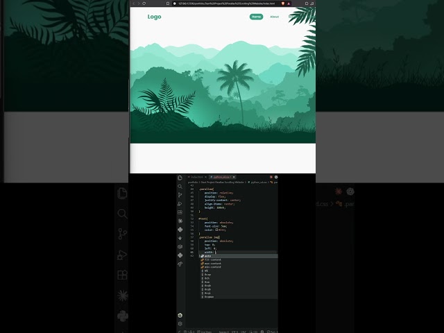 CSS Parallax Scrolling Website | How to make Website using HTML CSS and  JavaScript
