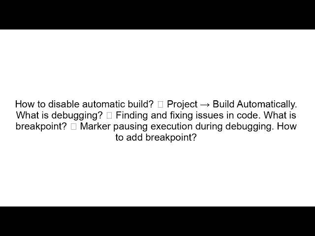 Eclipse Interview Questions and Answers (Beginner to Advanced)