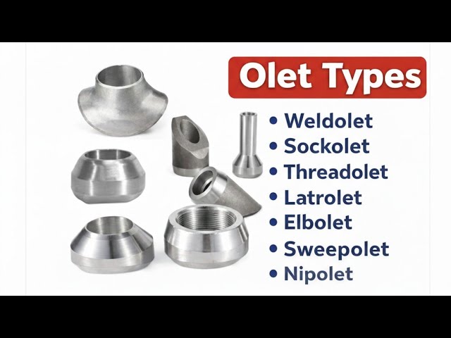Olet Types  Weldolet, Sockolet, Threadolet, Latrolet, Elbolet, Sweepolet, Nipolet