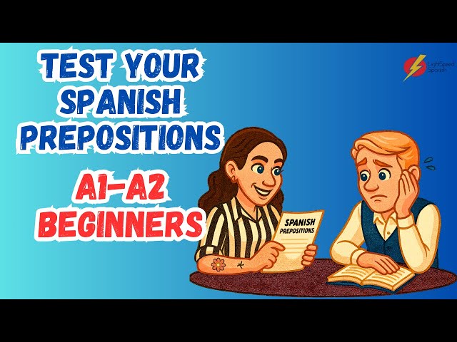 The Preposition Test (A1–A2) It will make you fluent!✅