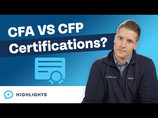 ¿Cuál es la diferencia entre las certificaciones CFA y CFP?