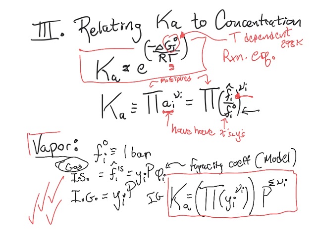 Relating Ka to mole fraction - Chemical Engineering Thermodynamics