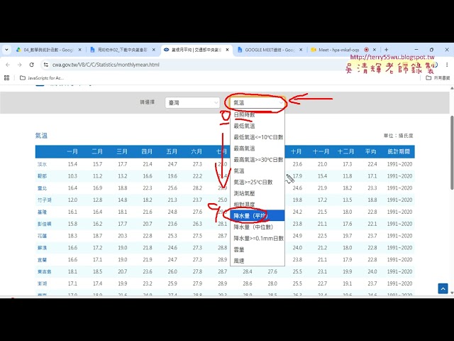 01 Download temperature and rainfall data using IE objects