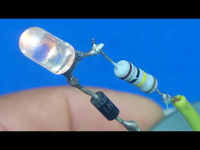 DIY 220V LED Light Using Only 3 Components | Simple Electronic Circuit