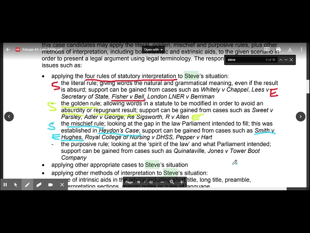 How to answer a statutory interpretation application question