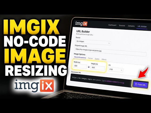 How to connect Imgix to no-code apps for image resizing - Quick Tutorial