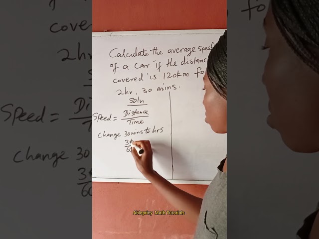$Calculating Average Speed@Ablepricy Math Tutorials