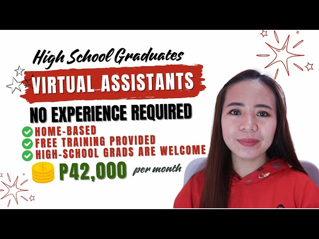 Beginner-Friendly Virtual Assistant - NO Experience Needed and High School Graduates are Welcome