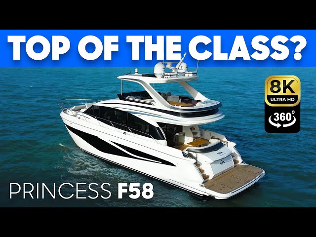 Princess F58 Full 360° Yacht Tour & Review