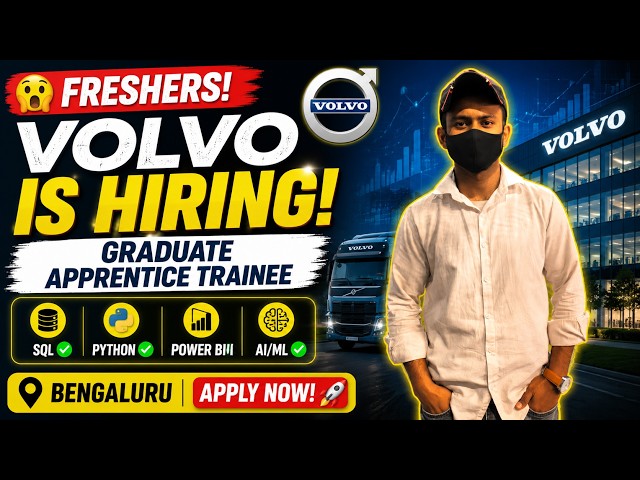 Volvo Group Hiring Freshers 2026 | Graduate Apprentice Trainee | Apply Now @Jobwaveindia
