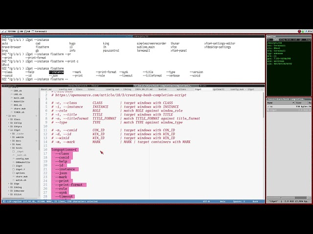 bash completion