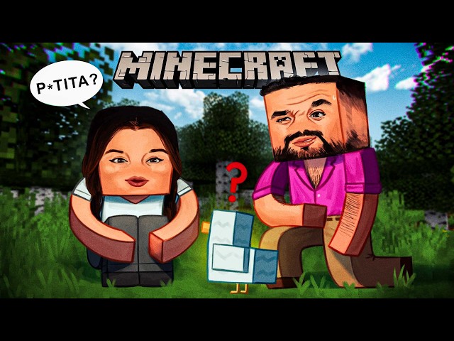 ENSEÑANDO MINECRAFT DESDE CERO A MI AMIGA 😀 - Minecraft ft. Pup
