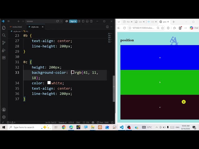 Learn CSS Position and Media Query
