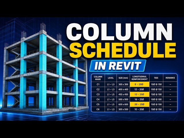 How to Create a Column Schedule in Revit | Step-by-Step
