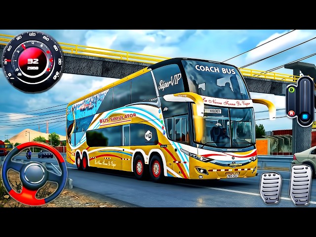Bus Driver Coach Simulator 3D - Real City Luxury Bus Driving - Android GamePlay