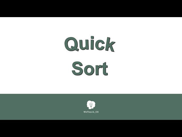 Quick Sort Card Animation