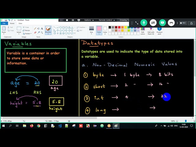 4 VARIABLES & DATATYPES