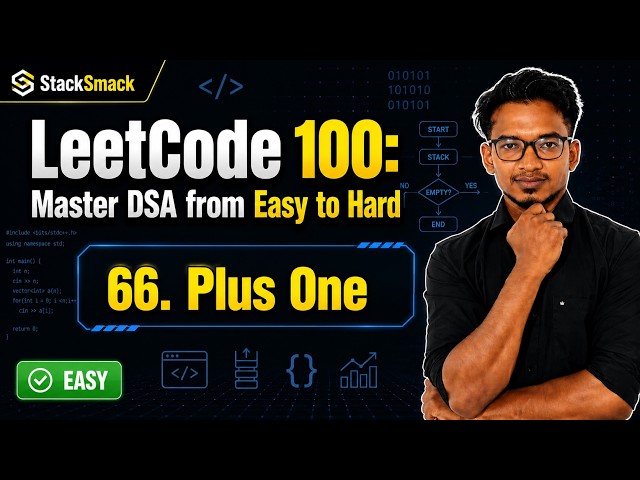 "LeetCode 66. Solved!" Plus One | Easy Array Solution | C++ | DSA Interview Questions #explore #fyp