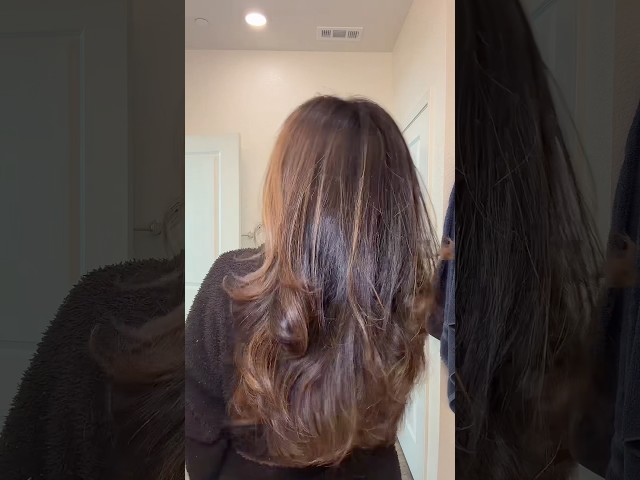 The easiest bouncy blowout for busy girls 🤍 #Shorts