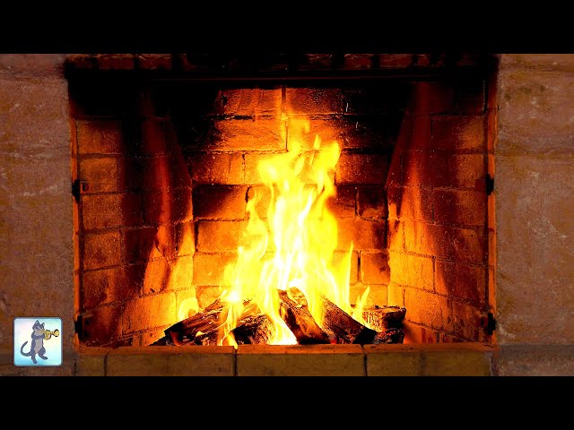🔥 12 HOURS of Relaxing Fireplace! Burning Logs and Crackling Fire Sounds for Stress Relief (4K UHD)