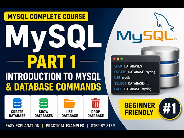 MySQL Complete Course | Part 1 | Introduction to MySQL & Database Basics