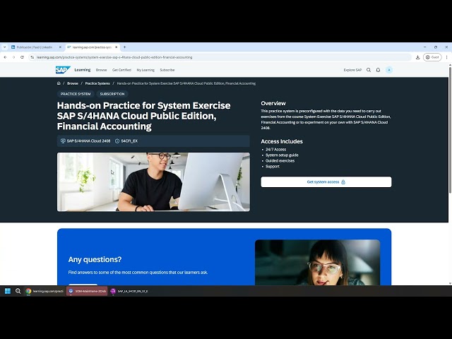SAP Learning Hub, student edition: How to access the systems?