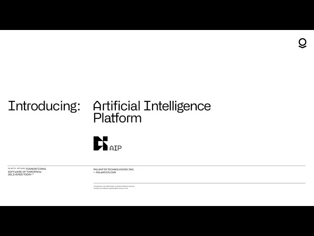 Introducing Palantir AIP | Capabilities and Product Demo