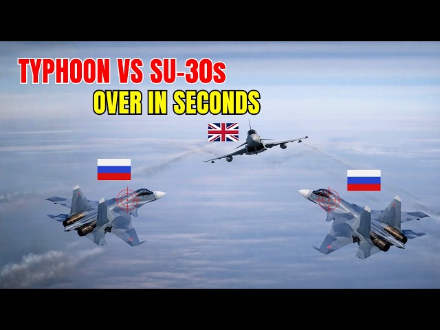 Two Russian Su-30s Closed In on a RAF Typhoon — It Ended in Seconds