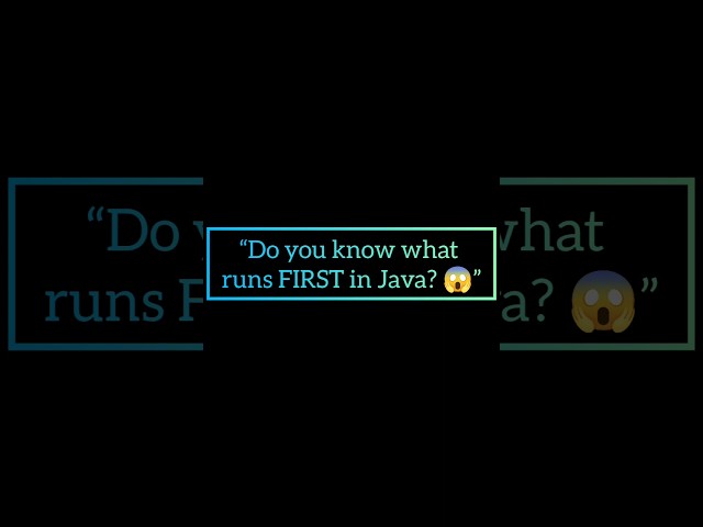 Java Execution Flow: How Your Code Comes to Life