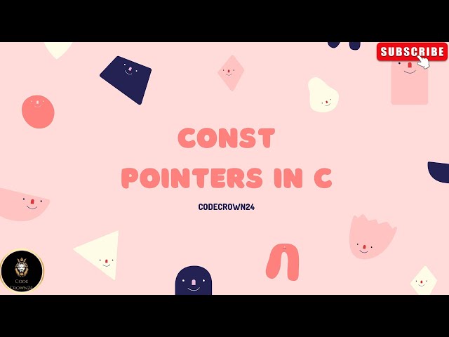 "const Pointers in C "
