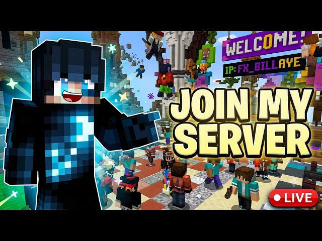 🔴 JOIN MY SERVER! Playing Minecraft With Viewers (Java + Mobile)