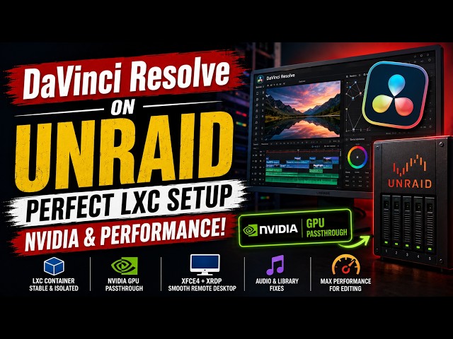 How to Setup LXC Ubuntu on Unraid for DaVinci Resolve