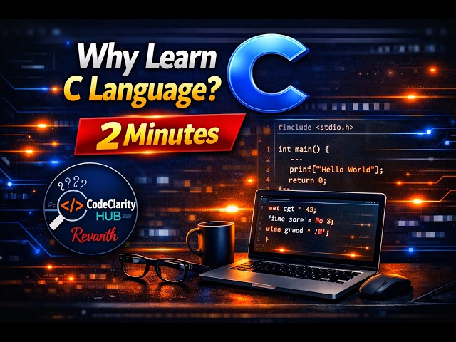 Why to Learn C Language | Strong Foundation for Beginners | Mother of Programming Explained | Telugu